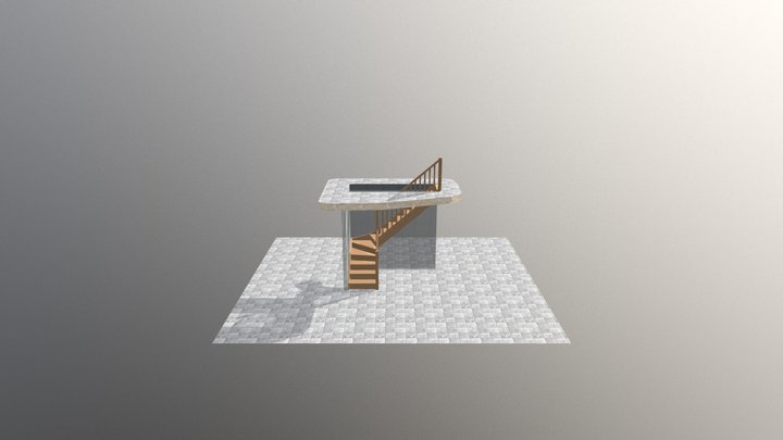 Escalier JESUS Laure 3D Model