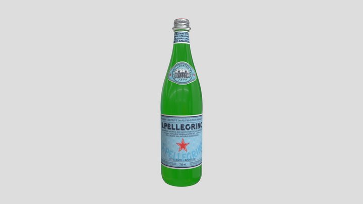 san pellegrino Water 750ml 3D Model
