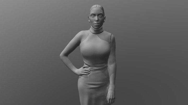 Kim Kardashian for 3D printing 3D Model