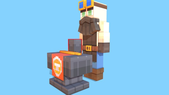 Blacksmith NPC 3D Model