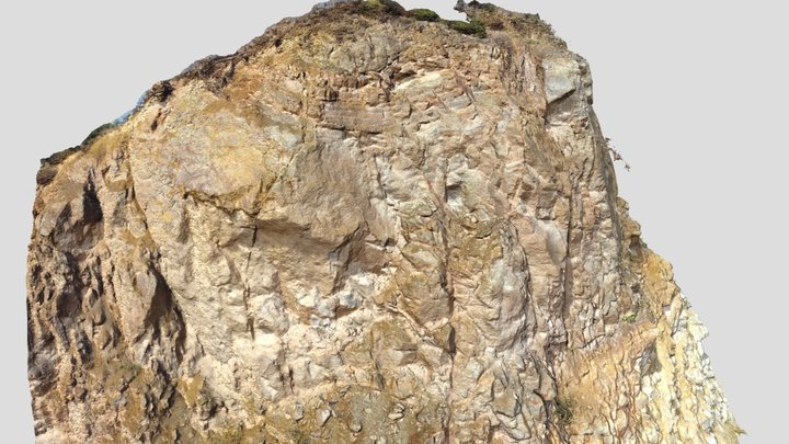 Basalt quarry in Hesse, basalt-sediment contact 3D Model