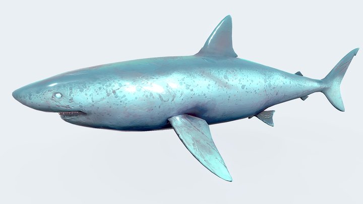 Lowpoly_fish_ handpainted 3D Model