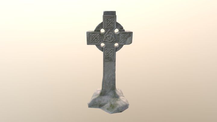 Celtic cross 3D Model