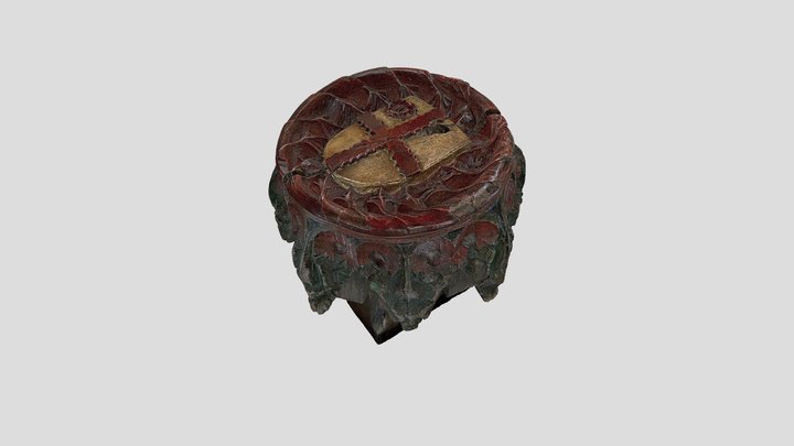 Medieval roof boss 3D Model