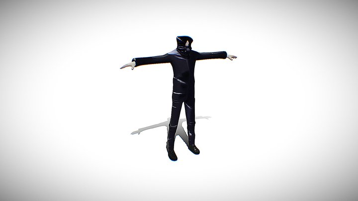 Gojo body with cloths 3D Model