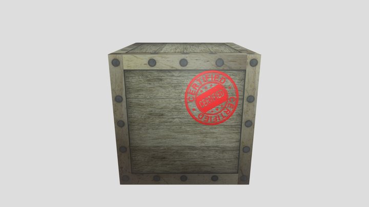 Crate 3D Model