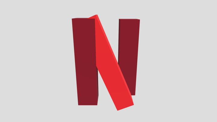 Netflix Logo 3D Model