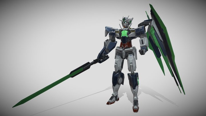Gundam 00 Qan[T] 3D Model