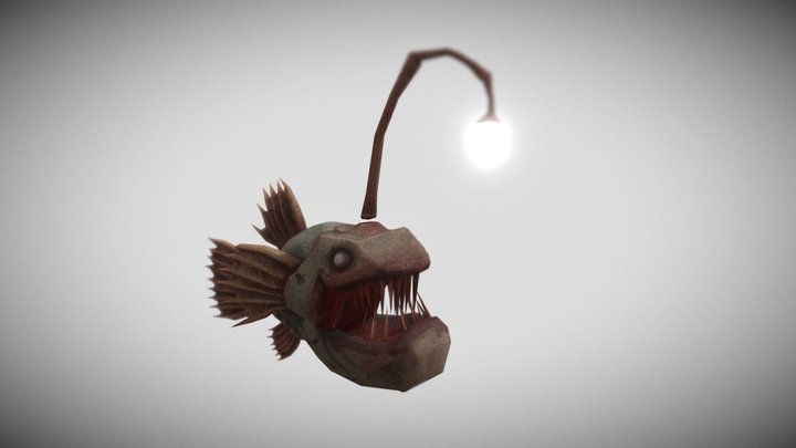 Horror Anglerfish 3D Model