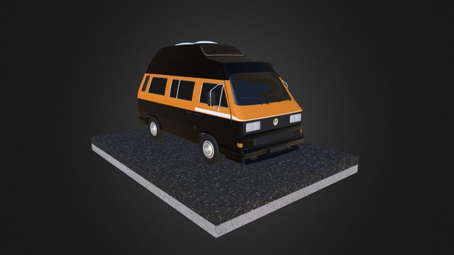 Volkswagen T3 - Bulli 3D Model