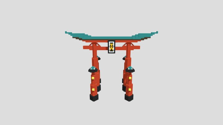 Shrine Gate 3D Model