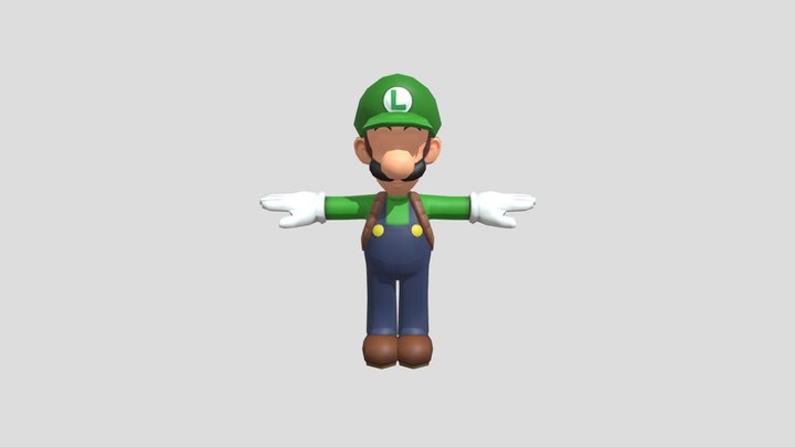 3DS - Luigi's Mansion 3DS - Luigi 3D Model
