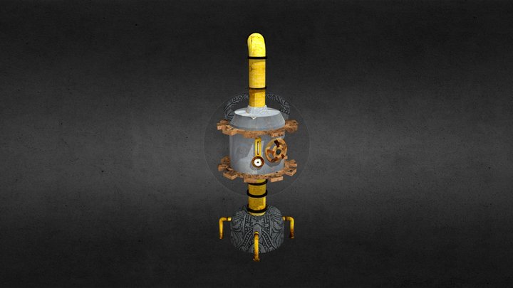 Steampunk Generator 3D Model