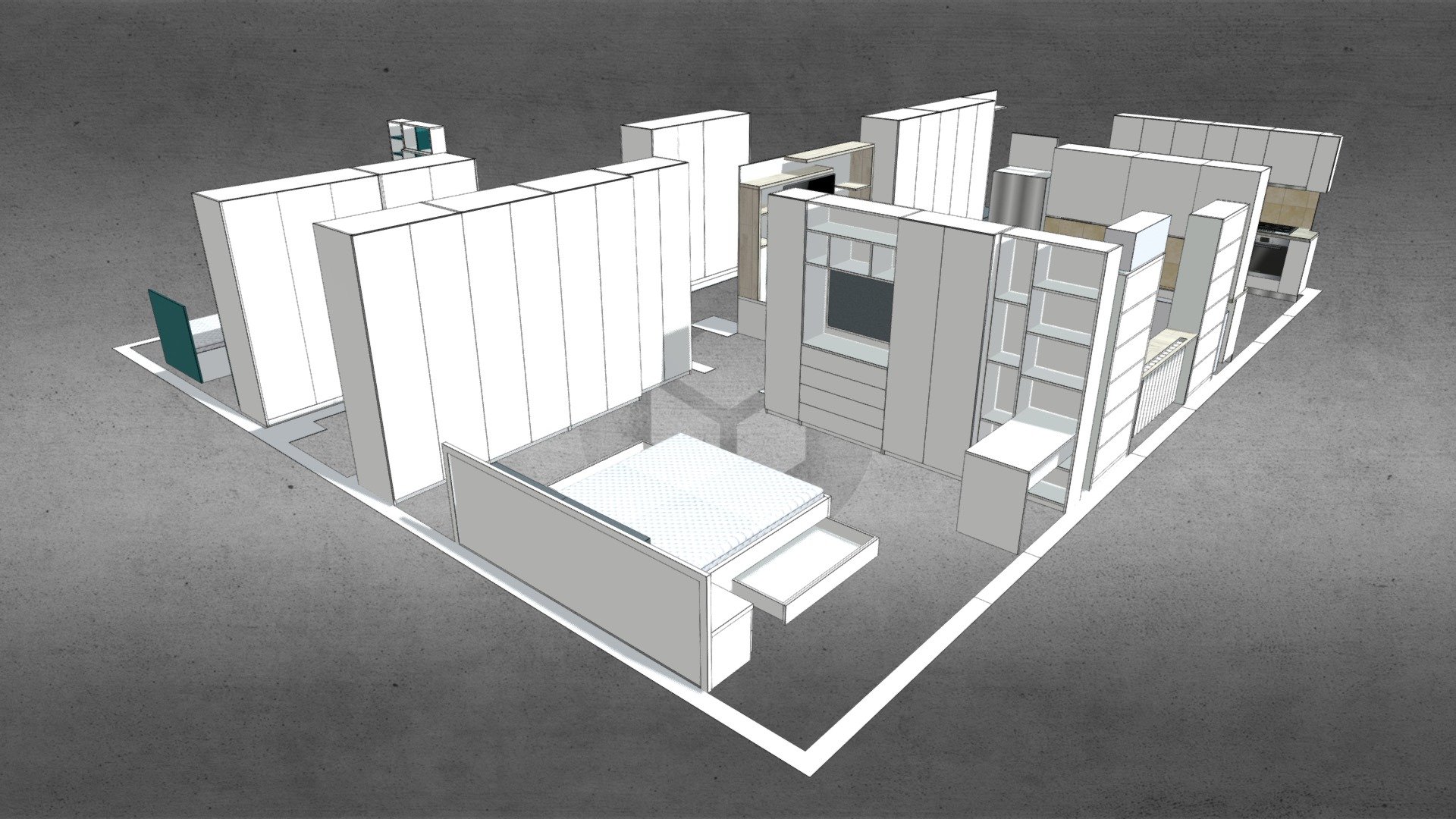 Apartament A.B. — Sketchfab embed 3D viewer