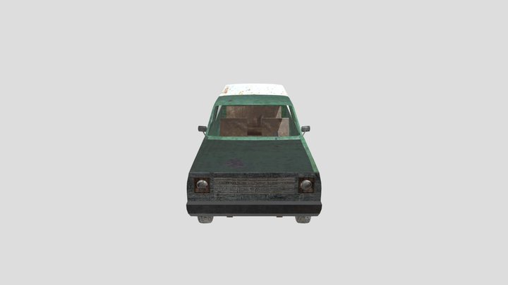Low Poly 1977 Chevrolet Blazer 3D Model