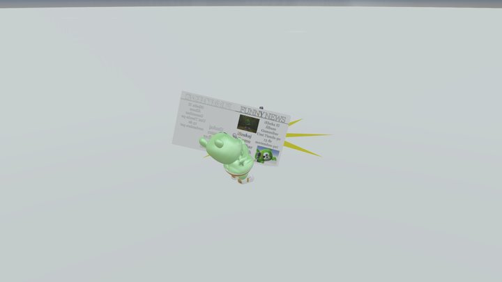 Funny News 1 3D Model