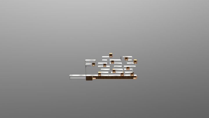 Aménagement d'une entrée avc une bibliothèque 3D Model