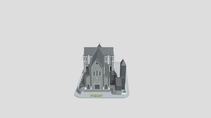 Le Havre ( FRANCE ) Eglise Saint- Joseph 3D Model