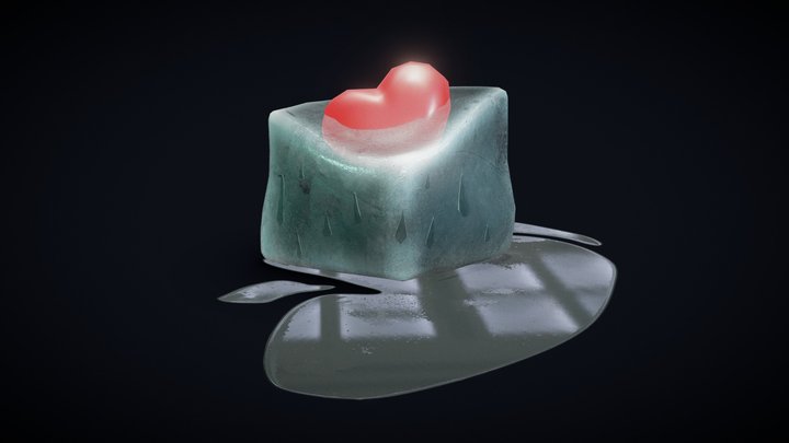 Heart in Ice 3D Model