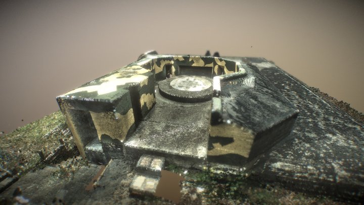 Anti-Aircraft bunker G23 type L410A 3D Model