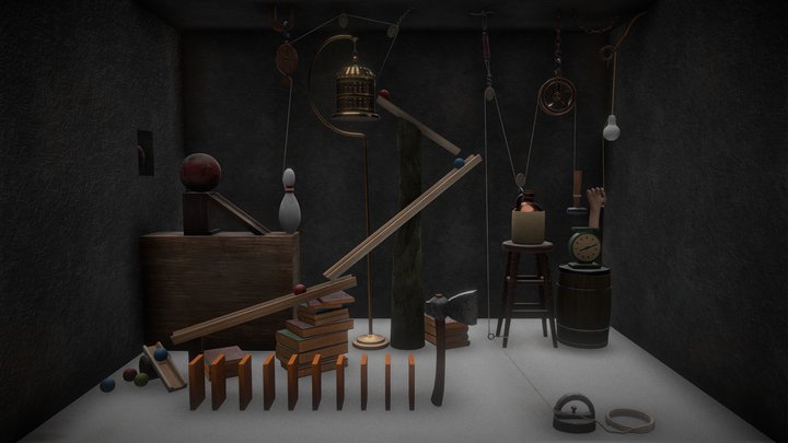 Rube Goldberg Machine 3d Models Sketchfab 1012