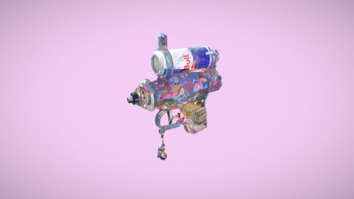 Red-Bull gun 3D Model