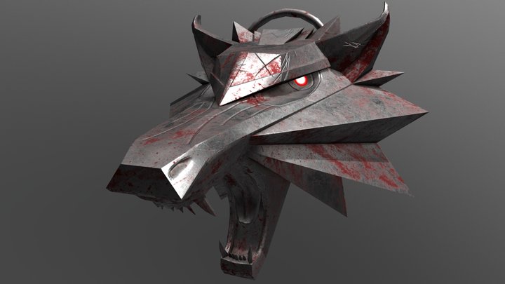 Wolf Medallion - The Witcher 3D Model