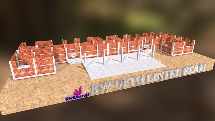 25 bw up to lintel beam_obj 3D Model