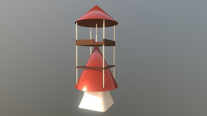 Linneas rymdskepp 3D Model