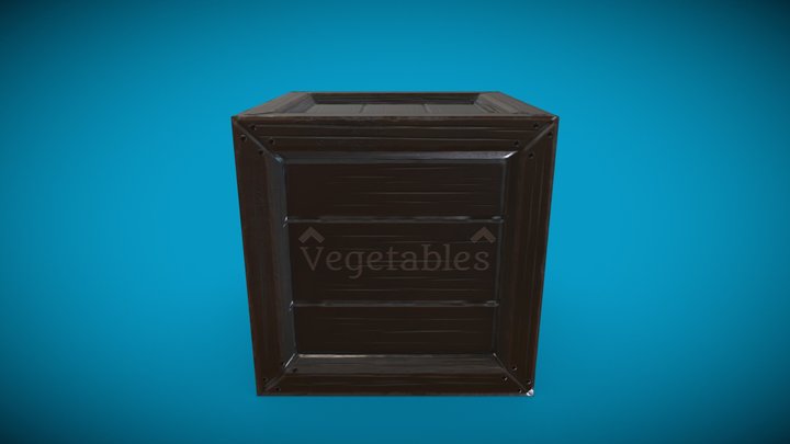 Wooden Box 3D Model