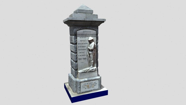 Pukekohe Library Monument 3D Model