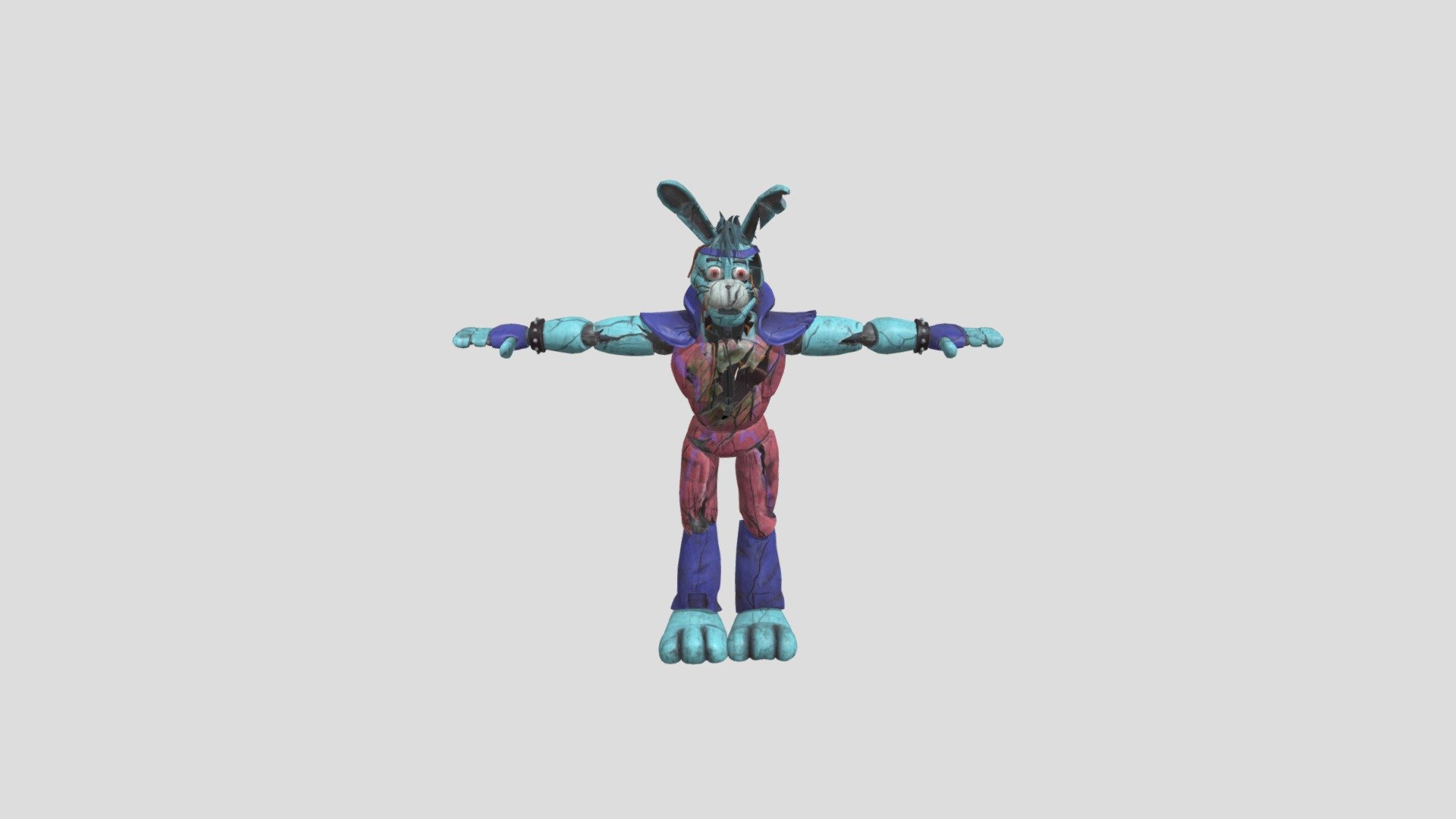 Glamrock Bonnie - Download Free 3D model by Horror Games Master  (@horrorgamesmaster) [35ee4cc]