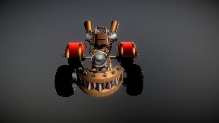 Crash Bandicoot-GoCart 3D Model