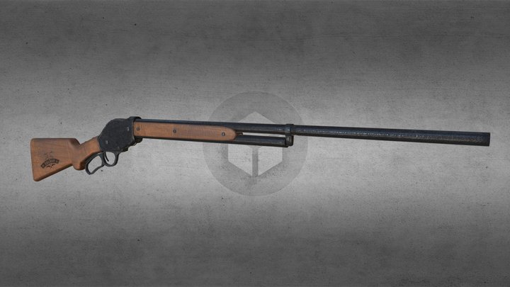 Animated Winchester 3D Model
