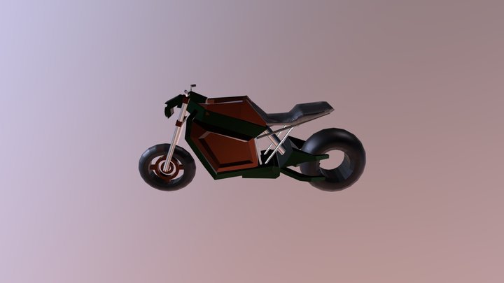 motorcycle textured 3D Model