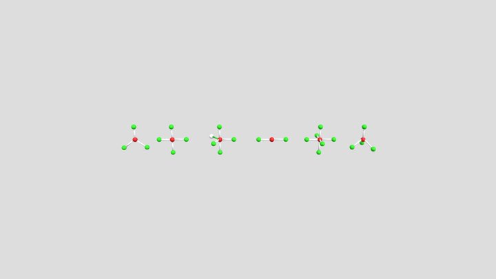 Various VSEPR Molecular Geometries – Free 3D Model STL