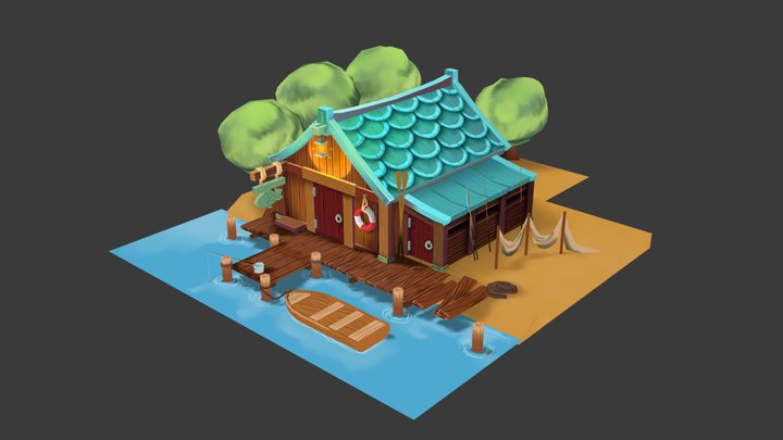 Team Assessment Fish House 3D Model