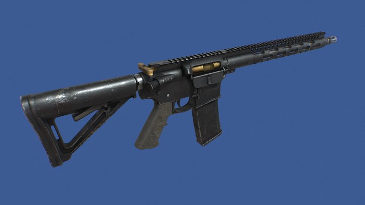 retextured Model AR15 V2 – Free 3D Model STL