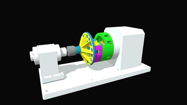 CLAMPING SYSTEM FOR DRILLING 3D Model