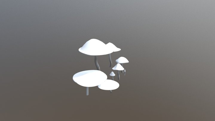 Monster Garden - "Beholder's Lair" - Mushrooms 3D Model