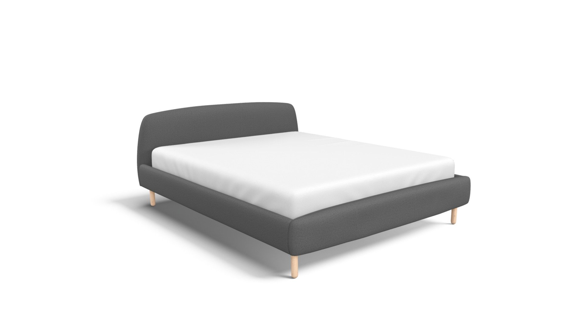 Jonah Euro Kingsize Bed, Shire Grey