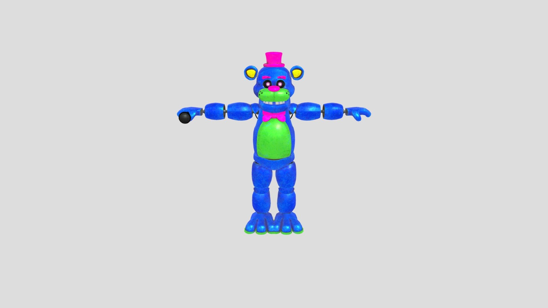 Blacklight Freddy Five Nights At Freddys Hw 3d Model By Good577x [ef95324] Sketchfab