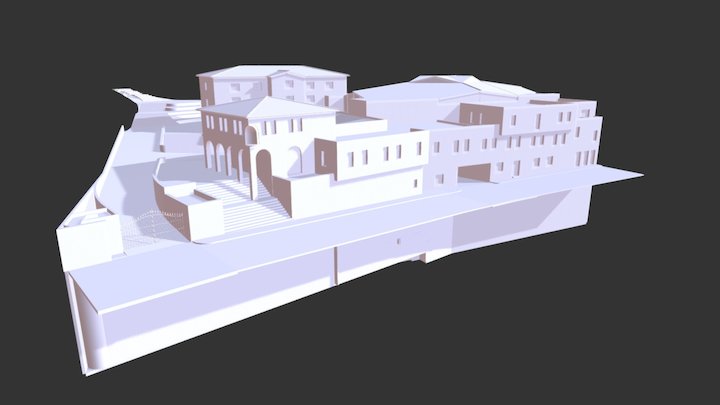 Projet de salle de spectacle & parking 3D Model