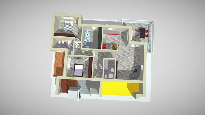 Residenza al vigneto Palazzina "A" 355-447016 3D Model
