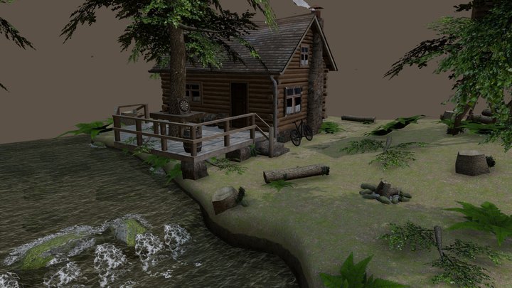 DAE Diorama - Forest Loner 3D Model