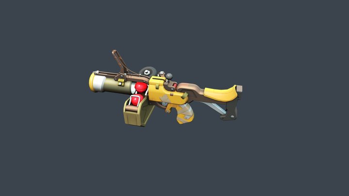 Junkrat Gun 3D Model