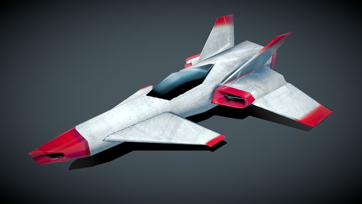 Generic Lowpoly Spaceship concept 3D Model