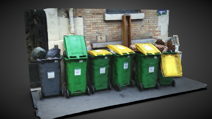 Parisian Garbage Containers – Modelo 3D gratuito STL