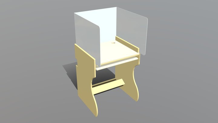 Mesa Alumno v12 3D Model