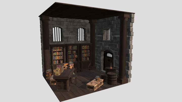 Medieval Room – Gratis 3D-model STL